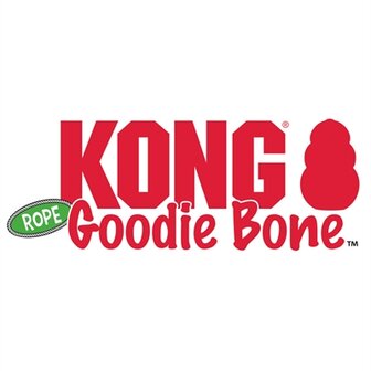 Kong Goodie Bone Met Touw 7-16 KG 18X4,5X6,5 CM