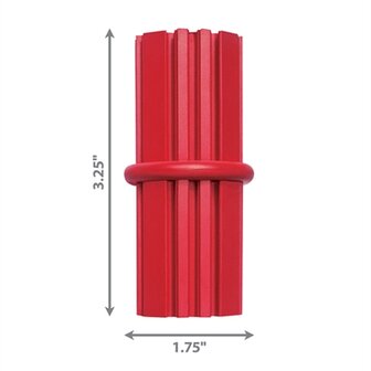 Kong Dental Stick Rubber Rood 8,5X4X4 CM