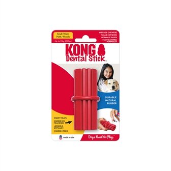 Kong Dental Stick Rubber Rood 8,5X4X4 CM