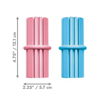 Kong Puppy Teething Stick Roze Of Lichtblauw Assorti 12X5,5X5,5 CM
