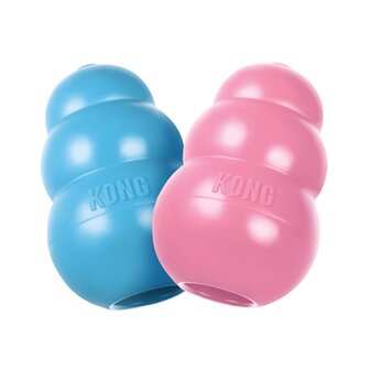 Kong Puppy Kong Rubber Roze Of Lichtblauw Assorti 3,5X3,5X5,5 CM