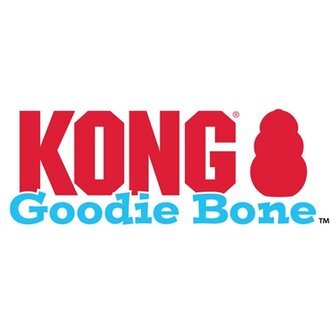 Kong Puppy Goodie Bone Rubber Met Touw Roze Of Lichtblauw Assorti 8,5X2X3 CM