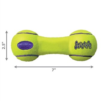 Kong Airdog Dumbel Tennisbal Geel 18X6,5X6,5 CM