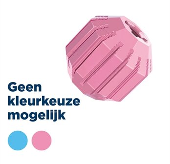 Kong Puppy Activity Rubber Bal Roze Of Lichtblauw Assorti TOT 9 KG 6,5X6,5X6,5 CM