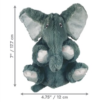 Kong Comfort Kiddos Olifant Grijs 12X12,5X18 CM