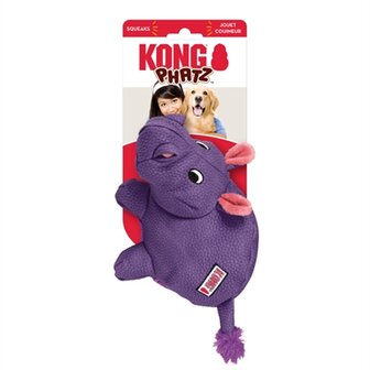 Kong Phatz Hippo Nijlpaard Paars 22X12,5X15 CM