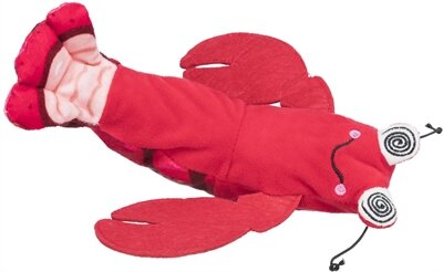 Trixie Spartelgarnaal Stof Catnip Rood 23 CM