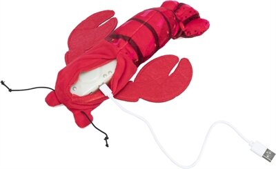 Trixie Spartelgarnaal Stof Catnip Rood 23 CM