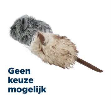 Trixie Muis Pluche Catnip Voor Katten Assorti 9 CM