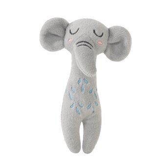 Rosewood Grijpspeelgoed Olifant Met Ratel Eco Friendly Gerecycled 9X8X4 CM