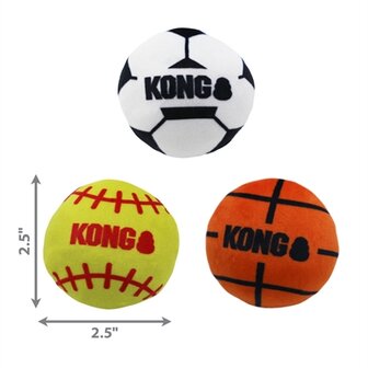 Kong Cat Sport Balls Met Catnip Assorti 4,5X5X5 CM