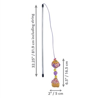Kong Kattenhengel Scrattles Vis Assorti 47X6X5 CM