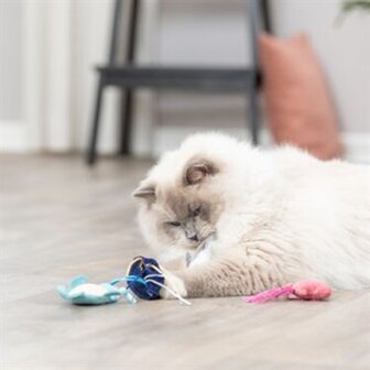 Trixie Zeedier Pluche Met Catnip Assorti 5-8 CM