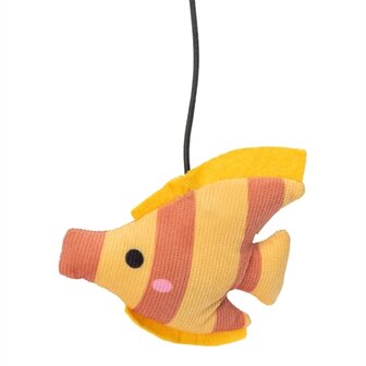 Trixie Kattenhengel Vis Kunststof / Pluche 46 CM