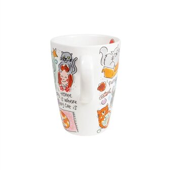 Blond Amsterdam Mok Cat Lover Xl 0,5 LTR 9X9X13,5 CM