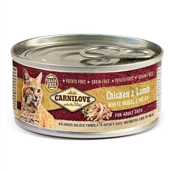 Carnilove Cans Chicken / Lamb 12X100 GR