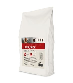 MILLOR PREMIUM EXTRUDED FRESH ADULT LAMB / RICE