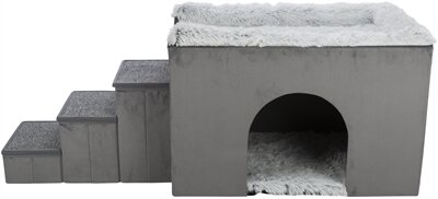 TRIXIE HONDENMAND HUIS HARVEY MET TRAP GRIJS / WIT