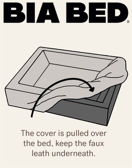 BIA BED SKANOR HOES HONDENMAND BEIGE