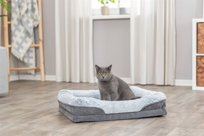 TRIXIE VITAL HONDENMAND LINO HOEKIG GRIJS / LICHTGRIJS