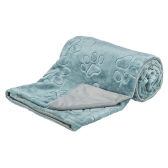 TRIXIE HONDENDEKEN BARRY SOFTPLUCHE BLAUW / GRIJS
