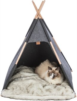 TRIXIE SCHUILPLAATS TIPI VILT ANTRACIET