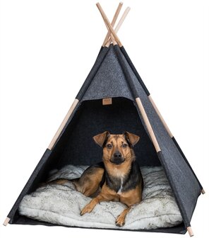 TRIXIE SCHUILPLAATS TIPI VILT ANTRACIET