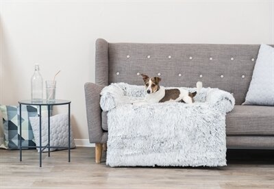 TRIXIE SOFA BED HARVEY MEUBELBESCHERMER HOEKIG WIT / ZWART