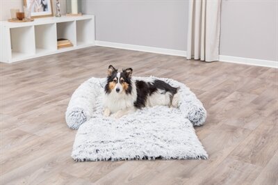 TRIXIE SOFA BED HARVEY MEUBELBESCHERMER HOEKIG WIT / ZWART