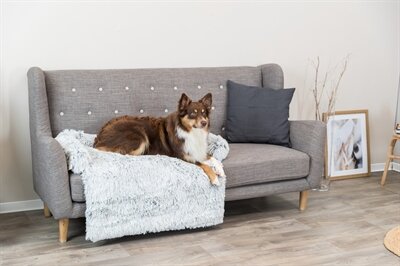 TRIXIE SOFA BED HARVEY MEUBELBESCHERMER HOEKIG WIT / ZWART
