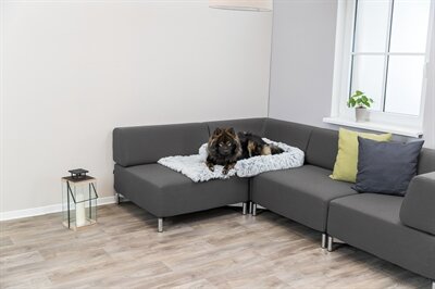 TRIXIE SOFA BED HARVEY MEUBELBESCHERMER HOEKIG WIT / ZWART