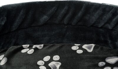 TRIXIE HONDENMAND JIMMY OVAAL ZWART MET POOTPRINT