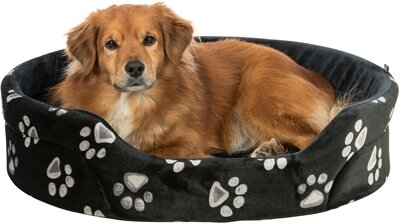 TRIXIE HONDENMAND JIMMY OVAAL ZWART MET POOTPRINT