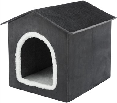 TRIXIE HONDENMAND / KATTENMAND HUIS LIVIA GRIJS / WIT