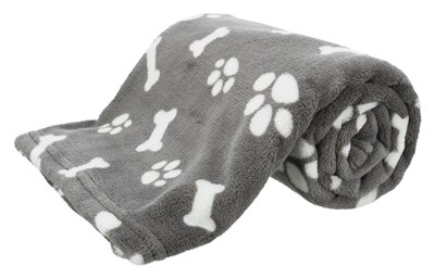 TRIXIE HONDENDEKEN KENNY FLEECE BOT / POOTJES GRIJS