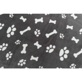 TRIXIE HONDENDEKEN KENNY FLEECE BOT / POOTJES GRIJS