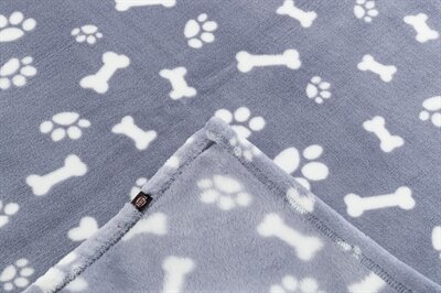 TRIXIE HONDENDEKEN KENNY FLEECE BOT / POOTJES BLAUW