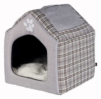 TRIXIE RELAX IGLO HONDENHUIS SILAS GRIJS / CREME