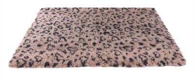 VETBED PRINT LUIPAARDPRINT BEIGE / ZWART GERECYCLED