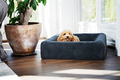 BIA BED FLEECE HOES HONDENMAND GRIJS