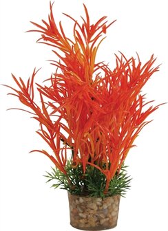 ZOLUX ORNAMENT PASTIC PLANT OP STENEN PUNTIG ASSORTI