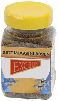 EXCELLENT RODE MUGGENLARVEN
