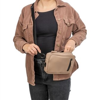 TRIXIE SCHOUDERTAS VOOR UITLATEN CAPPUCCINO