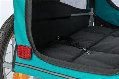 TRIXIE HONDENFIETSKAR LIMITED EDITION ZWART / TURQUOISE