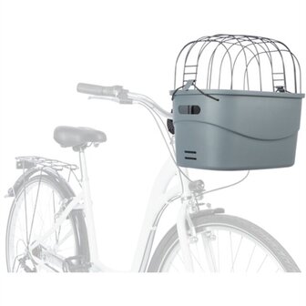TRIXIE STUUR-FIETSMAND KUNSTSTOF GRIJS