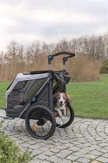 TRIXIE HONDENFIETSKAR OPVOUWBAAR GRIJS