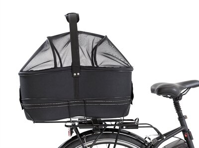 TRIXIE FIETSMAND BAGAGE DRAGER BREED ZWART