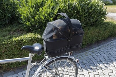 TRIXIE FIETSMAND BAGAGE DRAGER BREED ZWART