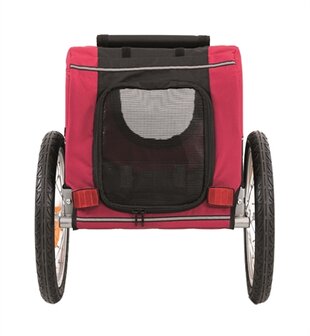 TRIXIE HONDENFIETSKAR ZWART / ROOD