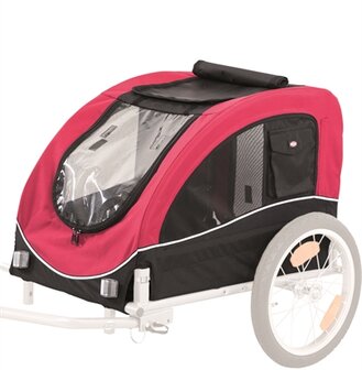 TRIXIE HONDENFIETSKAR ZWART / ROOD